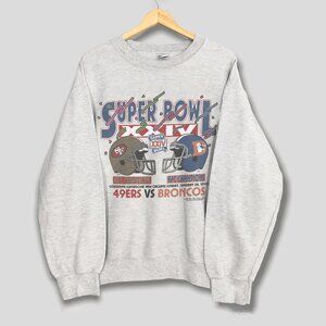 Vintage 1989 San Francisco 49ers VS Denver Broncos Football NFC Champs Shirt Tee